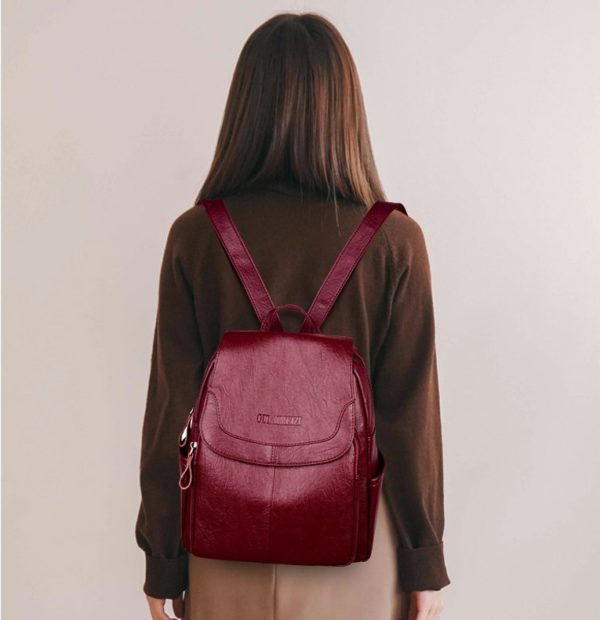 2019 Female Leather Backpacks High Quality Sac A Dos Ladies Bagpack Luxury Designer Large Capacity Casual 1 2019 Female Leather Backpacks High Quality Sac A Dos Ladies Bagpack Luxury Designer Large Capacity Casual Daypack Girl Mochilas