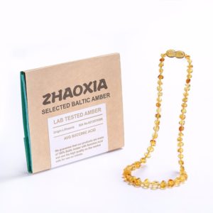 Baltic Amber Teething Necklace Bracelet for Baby Gift Box 10 Colors 5 Sizes Lab Tested Innrech Market.com