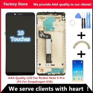 10 Touch AAA Quality LCD Frame For Xiaomi Redmi Note 5 Pro LCD Display Screen Replacement Innrech Market.com