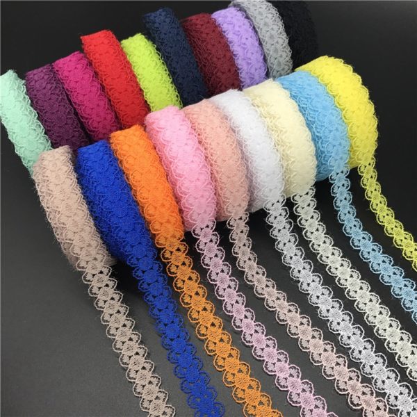10yards lot 5 8 15mm Lace Ribbon Bilateral Handicrafts Embroidered Net Lace Trim Fabric Ribbon DIY 10yards/lot 5/8" (15mm) Lace Ribbon Bilateral Handicrafts Embroidered Net Lace Trim Fabric Ribbon DIY Sewing Skirt Accessories