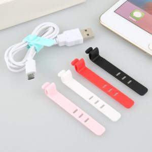 4 1PCS Cable Winder Silicone Cable Organizer Wire Wrapped Cord Line Storage Holder for iPhone Samsung Innrech Market.com