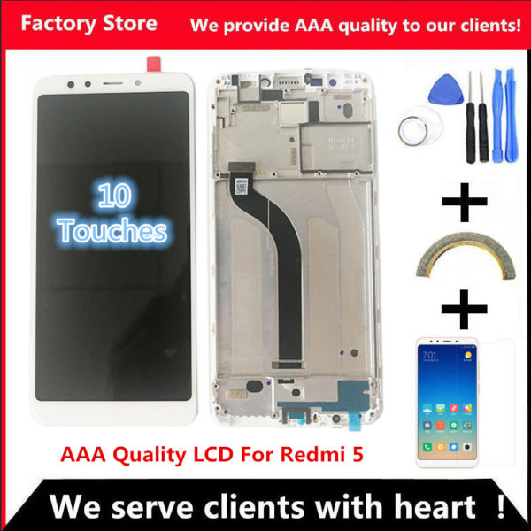 5 7 AAA Quality IPS LCD Frame For Xiaomi Redmi 5 LCD Display Screen Replacement For 5.7" AAA Quality IPS LCD+Frame For Xiaomi Redmi 5 LCD Display Screen Replacement For Redmi 5 LCD Assembly MDG1 MDTI MDI1