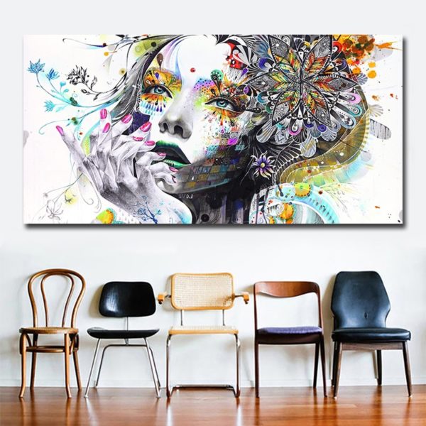 Beautiful Flower Girl Painting Canvas Wall Art Posters Print Pictures For Bedroom Home Decoration No Frame 1 Beautiful Flower Girl Painting Canvas Wall Art Posters Print Pictures For Bedroom Home Decoration No Frame Discount Dropshiping