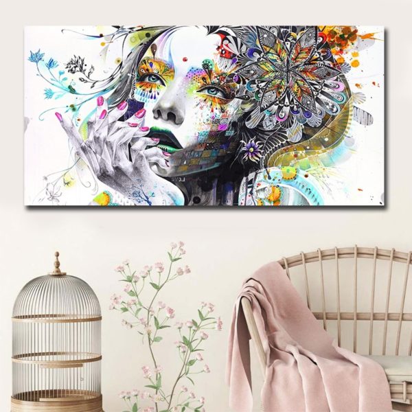 Beautiful Flower Girl Painting Canvas Wall Art Posters Print Pictures For Bedroom Home Decoration No Frame 3 Beautiful Flower Girl Painting Canvas Wall Art Posters Print Pictures For Bedroom Home Decoration No Frame Discount Dropshiping