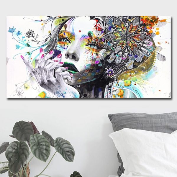 Beautiful Flower Girl Painting Canvas Wall Art Posters Print Pictures For Bedroom Home Decoration No Frame 4 Beautiful Flower Girl Painting Canvas Wall Art Posters Print Pictures For Bedroom Home Decoration No Frame Discount Dropshiping