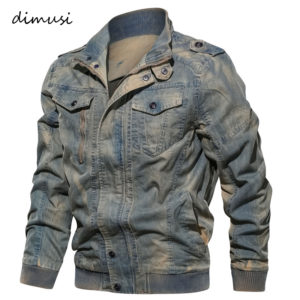 DIMUSI Spring Autumn Mens Denim Jacket Trendy Fashion Ripped Denim Jacket Mens Jeans Jacket Outwear Male Innrech Market.com