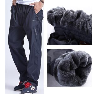 Grandwish Men Winter Sweatpants Warm Fleece Thick Pants Mens Loose Elastic Waist Pants Casual Pants Trousers Innrech Market.com