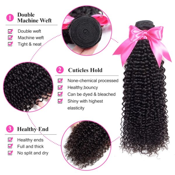 ISEE HAIR Mongolian Kinky Curly Bundles With Frontal 13 4 Lace Frontal With Bundles Remy Human 2 ISEE HAIR Mongolian Kinky Curly Bundles With Frontal 13*4 Lace Frontal With Bundles Remy Human Hair Bundles With Frontal