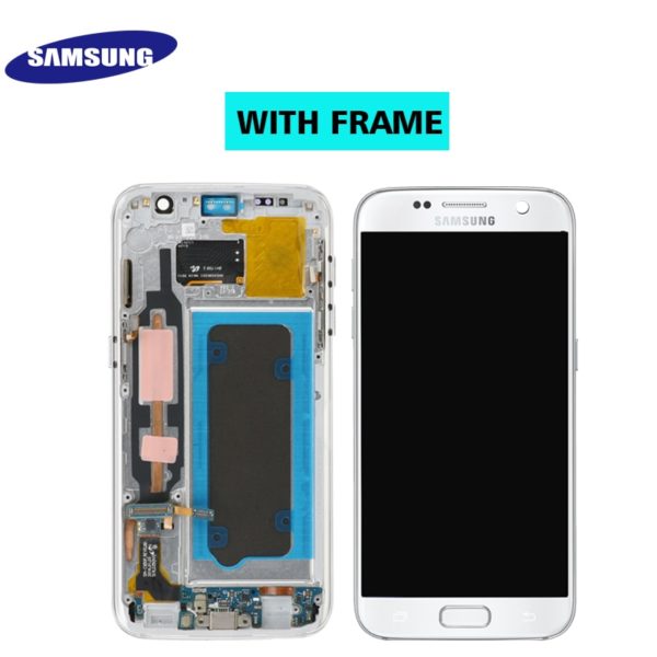 ORIGINAL 5 1 SUPER AMOLED LCD For Samsung Galaxy S7 G930 SM G930F G930F LCD Display 2 ORIGINAL 5.1'' SUPER AMOLED LCD For Samsung Galaxy S7 G930 SM-G930F G930F LCD Display With Touch Screen Digitizer Replacement