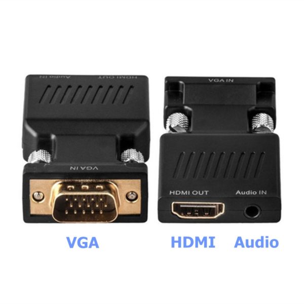 Rankman VGA Male to HDMI Female Converter with Audio Adapter Cables 1080P for HDTV Monitor Projector 1 Rankman VGA Male to HDMI Female Converter with Audio Adapter Cables 1080P for HDTV Monitor Projector PC PS3