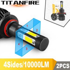 TF30 New 4 Side Lumens COB 100W 10000lm H4 Hi lo H7 H11 9005 9006 Car Innrech Market.com