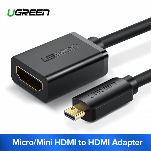 Ugreen Micro HDMI Adapter 4K Micro Mini HDMI Male to HDMI Female Cable Connector Converter for Ugreen Micro HDMI Adapter 4K Micro Mini HDMI Male to HDMI Female Cable Connector Converter for Gopro Hero Tablet HDTV Micro HDMI