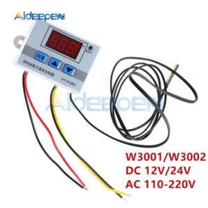 XH W3001 W3002 12V 24V 220V LED Digital Control Thermostat Temperature Microcomputer Switch Thermometer Thermoregulator Sensor Innrech Market.com