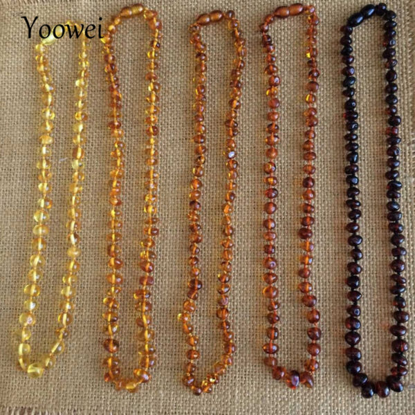 Yoowei Wholesale Natural Baltic Amber Necklace for Baby Adult 100 Real Irregular Baroque Amber Original Amber 1 Yoowei Wholesale Natural Baltic Amber Necklace for Baby Adult 100% Real Irregular Baroque Amber Original Amber Baby Chip Jewelry