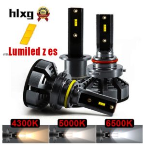 hlxg Mini H4 Led H7 with Lumileds ZES 5000K LED 12000LM 72W set Lampada H1 Bulb Innrech Market.com