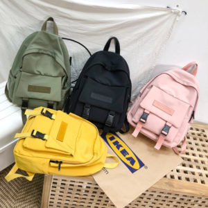 2019 Backpack Women Backpack Fashion Women Shoulder Bag solid color School Bag For Teenage Girl Children Innrech Market.com