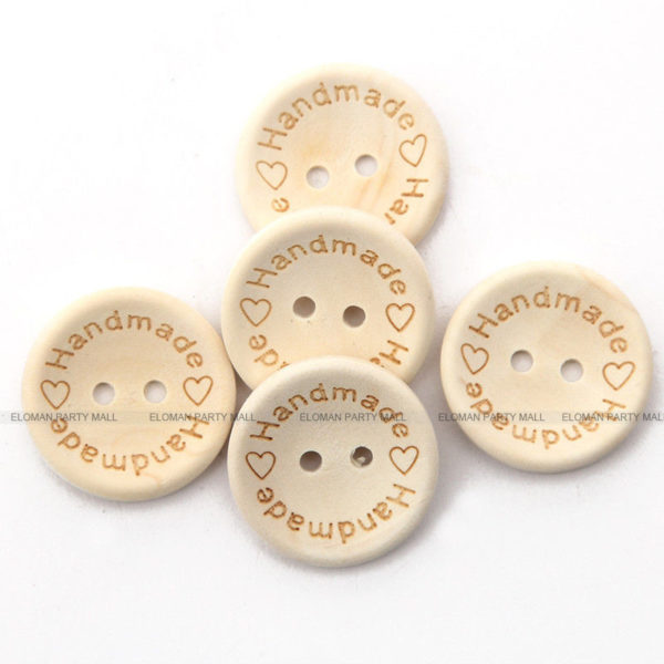 ELOMAN 50PCS lot Natural Color Wooden Buttons handmade love Letter wood button craft DIY baby apparel 4 ELOMAN 50PCS/lot Natural Color Wooden Buttons handmade love Letter wood button craft DIY baby apparel accessories