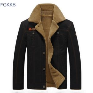 FGKKS 2018 Men Jacket Coats Winter Military Bomber Jackets Male Jaqueta Masculina Fashion Denim Jacket Mens Innrech Market.com