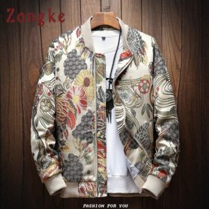 Zongke Japanese Embroidery Men Jacket Coat Man Hip Hop Streetwear Men Jacket Coat Bomber Jacket Men Innrech Market.com