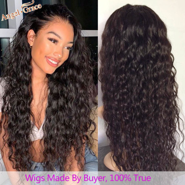 AngelGrace Hair Water Wave Bundles With Closure Remy Human Hair 3 Bundles With Closure Brazilian Hair 4 AngelGrace Hair Water Wave Bundles With Closure Remy Human Hair 3 Bundles With Closure Brazilian Hair Weave Bundles With Closure