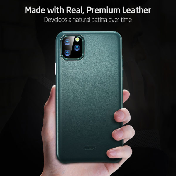 ESR Case for iPhone 11 Pro Max Leather Case Cover Brand Black Green Genuine Leather Protective 1 ESR Case for iPhone 11 Pro Max Leather Case Cover Brand Black Green Genuine Leather Protective Cover for iPhone 11 2019 11pro