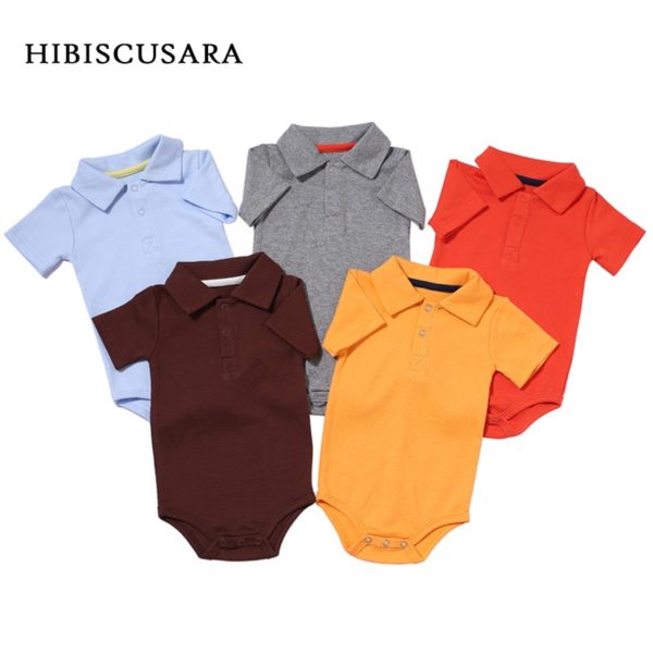 Summer Baby Boy Girl Rompers Turn down Collar Infant Newborn Cotton Clothes Jumpsuit For 0 2Y Summer Baby Boy Girl Rompers Turn-down Collar Infant Newborn Cotton Clothes Jumpsuit For 0-2Y Toddlers Bebe Outfits