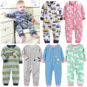 2019 Baby clothes bebes jumpsuit collar fleece newborn pajamas infants baby boys clothes toddler boys clothes Innrech Market.com