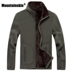 Mountainskin 6XL 8XL Mens Softshell Fleece Casual Jackets Men Warm Sweatshirt Thermal Coats Solid Thickened Brand Innrech Market.com