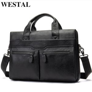 WESTAL genuine leather bag for men s briefcase bussiness laptop bags for documents messenger handbags tote Innrech Market.com