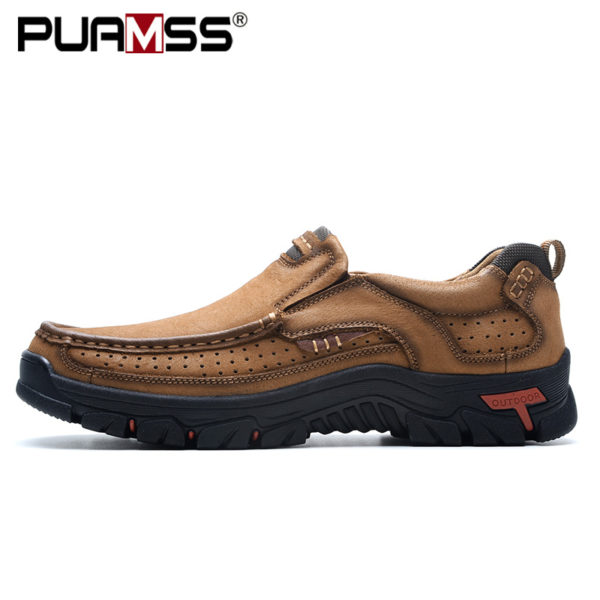 2019 New Men Shoes Genuine Leather Men Flats Loafers High Quality Outdoor Men Sneakers Male Casual 1 2019 New Men Shoes Genuine Leather Men Flats Loafers High Quality Outdoor Men Sneakers Male Casual Shoes Plus Size 48
