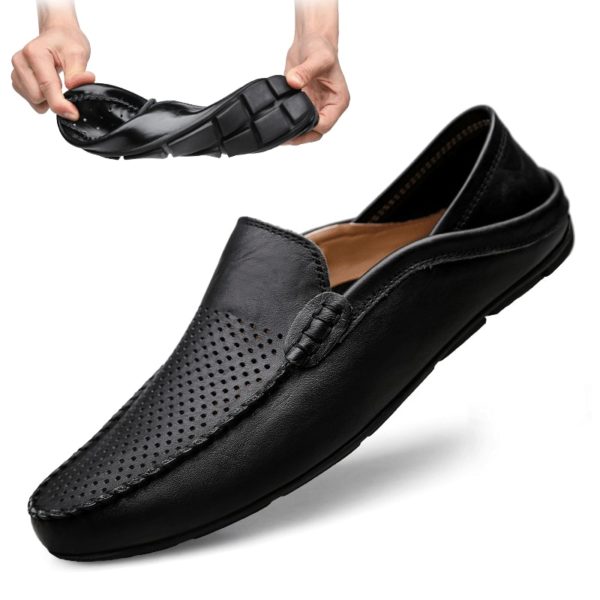 Italian Mens Shoes Casual Luxury Brand Summer Men Loafers Genuine Leather Moccasins Light Breathable Slip on Italian Mens Shoes Casual Luxury Brand Summer Men Loafers Genuine Leather Moccasins Light Breathable Slip on Boat Shoes JKPUDUN