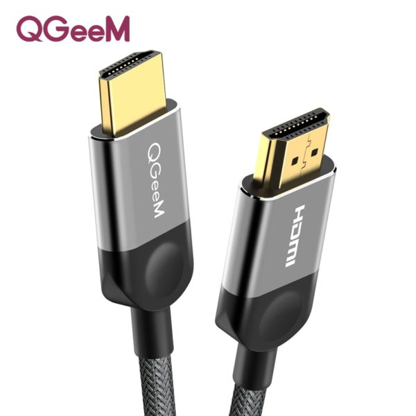 QGEEM HDMI Cable HDMI to HDMI 2 0 Cable 4K for Xiaomi Projector Nintend Switch PS4 QGEEM HDMI Cable HDMI to HDMI 2.0 Cable 4K for Xiaomi Projector Nintend Switch PS4 Television TVBox xbox 360 1m 2m 5m Cable HDMI