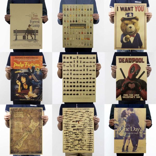 Vintage Movie Posters Retro Iron Man Poster Kraft Paper Drawing Classic Coffee Bar Home Decoration Painting Vintage Movie Posters Retro Iron Man Poster Kraft Paper Drawing Classic Coffee Bar Home Decoration Painting Wall Sticker
