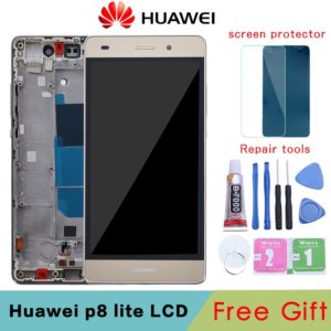 Huawei P8 Lite LCD Display Touch Screen Digitizer Assembly With Frame Replacement ALE L04 ALE L21 Innrech Market.com