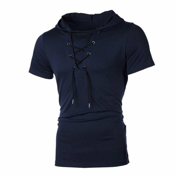 New Men Hoodies Short Sleeve Slim Solid Hip hop Fitness Workout Gym Hooded Tee Muscle Sweatshirts 5 New Men Hoodies Short Sleeve Slim Solid Hip-hop Fitness Workout Gym Hooded Tee Muscle Sweatshirts arrival Summer Casual Top Hot