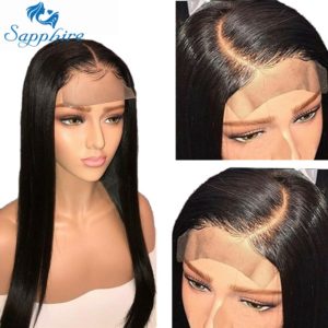 Sapphire Straight Hair Brazilian Lace Wig 4 4 Lace Closure Wig Human Hair Wigs Straight Preplucked Innrech Market.com