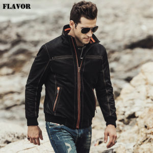 FLAVOR 2017 NEW Men s Real leather coat Padding cotton warm Autumn Winter male Genuine Leather Innrech Market.com