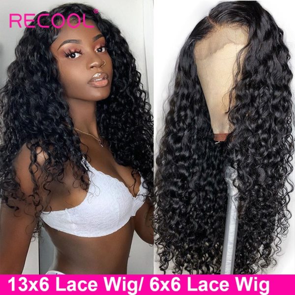 13x6 Lace Front Human Hair Wigs Water Wave Lace Front Wig 180 Density 6x6 Lace Closure 13x6 Lace Front Human Hair Wigs Water Wave Lace Front Wig 180 Density 6x6 Lace Closure Wig Brazilian Curly Human Hair Wig Recool