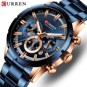 CURREN Men Watch Top Brand Luxury Sports Quartz Mens Watches Full Steel Waterproof Chronograph Wristwatch Men Innrech Market.com