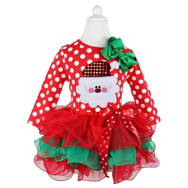 Fancy New Year Baby Girl Carnival Santa Dress For Girls Summer Minnie Mouse Holiday Children Clothing 3 Fancy New Year Baby Girl Carnival Santa Dress For Girls Summer Minnie Mouse Holiday Children Clothing Party Tulle Kids Costume