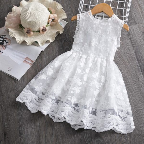 Girls Dress 2019 New Summer Brand Girls Clothes Lace And Ball Design Baby Girls Dress Party 1 Girls Dress 2019 New Summer Brand Girls Clothes Lace And Ball Design Baby Girls Dress Party Dress For 3-8 Years Infant Dresses