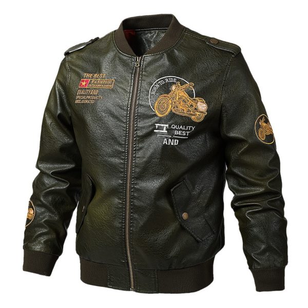 Men s Leather Jackets and Coats Male Motorcycle Leather Jacket Casual Slim Brand Clothing V Neck 1 Men's Leather Jackets and Coats Male Motorcycle Leather Jacket Casual Slim Brand Clothing V-Neck Collar Coats