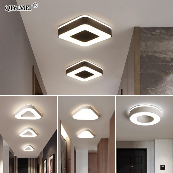 New Design LED Ceiling Light Corridor Art Gallery Decoration Front Balcony Lamp Porch White Black Lamparas Living Room Ceiling Lights | Drop Ceiling Lights | LED Ceiling Light Corridor Art Gallery Decoration Front Balcony Lamp Porch White Black Power 18W