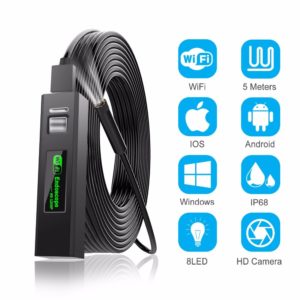 1200P Endoscope Camera Wireless Endoscope 2 0 MP HD Borescope Rigid Snake Cable for IOS iPhone Innrech Market.com