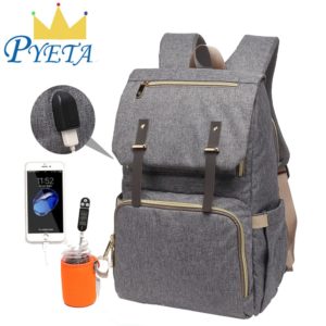 Baby Diaper Bag with USB Port Waterproof Nappy Bag Mommy Backpack Laptop Bag Maternity Bags With Innrech Market.com