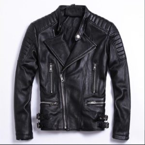 Free shipping moto biker style Plus size Brand soft sheepskin leather Jackets mens genuine Leather jacket Innrech Market.com