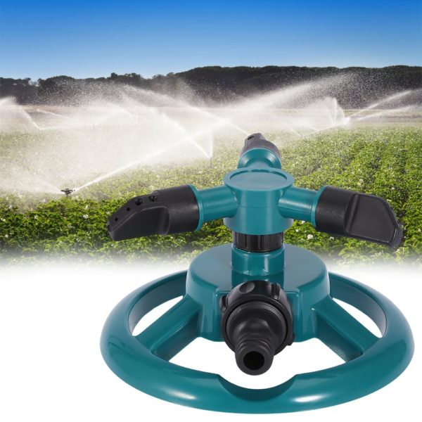 Garden Sprinklers Automatic Watering Grass Lawn 360 Degree 3 Nozzle Circle Rotating Irrigation System Garden Sprinklers Automatic Watering Grass Lawn 360 Degree 3 Nozzle Circle Rotating Irrigation System