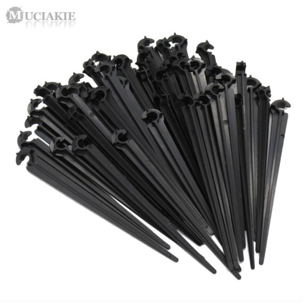 MUCIAKIE 50PCS C Shape Garden 4 7mm Drip Irrigation Tube Pipe Support Bracket Holders Fixed Stems MUCIAKIE 50PCS C Shape Garden 4/7mm Drip Irrigation Tube Pipe Support Bracket Holders Fixed Stems Drip Irrigation Accessories