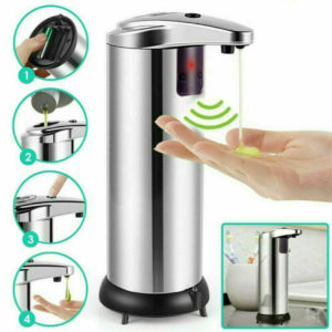 250ml Stainless Steel Automatic Soap Dispenser Handsfree Automatic IR Smart Sensor Touchless Soap Liquid Dispenser Innrech Market.com