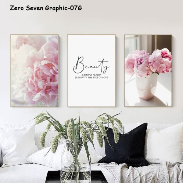 Canvas Painting Nordic Decor Elegant Peony Flower Phrase Poster And Print Wall Art Picture For Living Canvas Painting Nordic Decor Elegant Peony Flower Phrase Poster And Print Wall Art Picture For Living Room Home Decoration